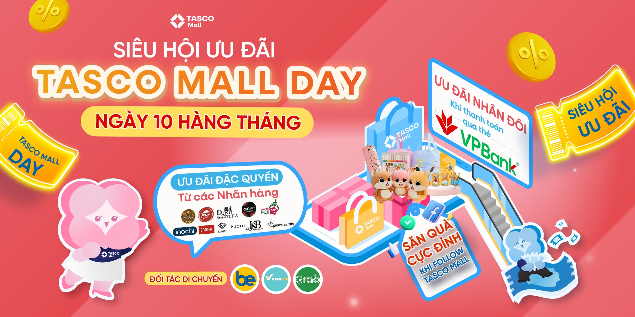 TASCO MALL DAY NGÀY 10 HÀNG THÁNG – SIÊU HỘI ƯU ĐÃI