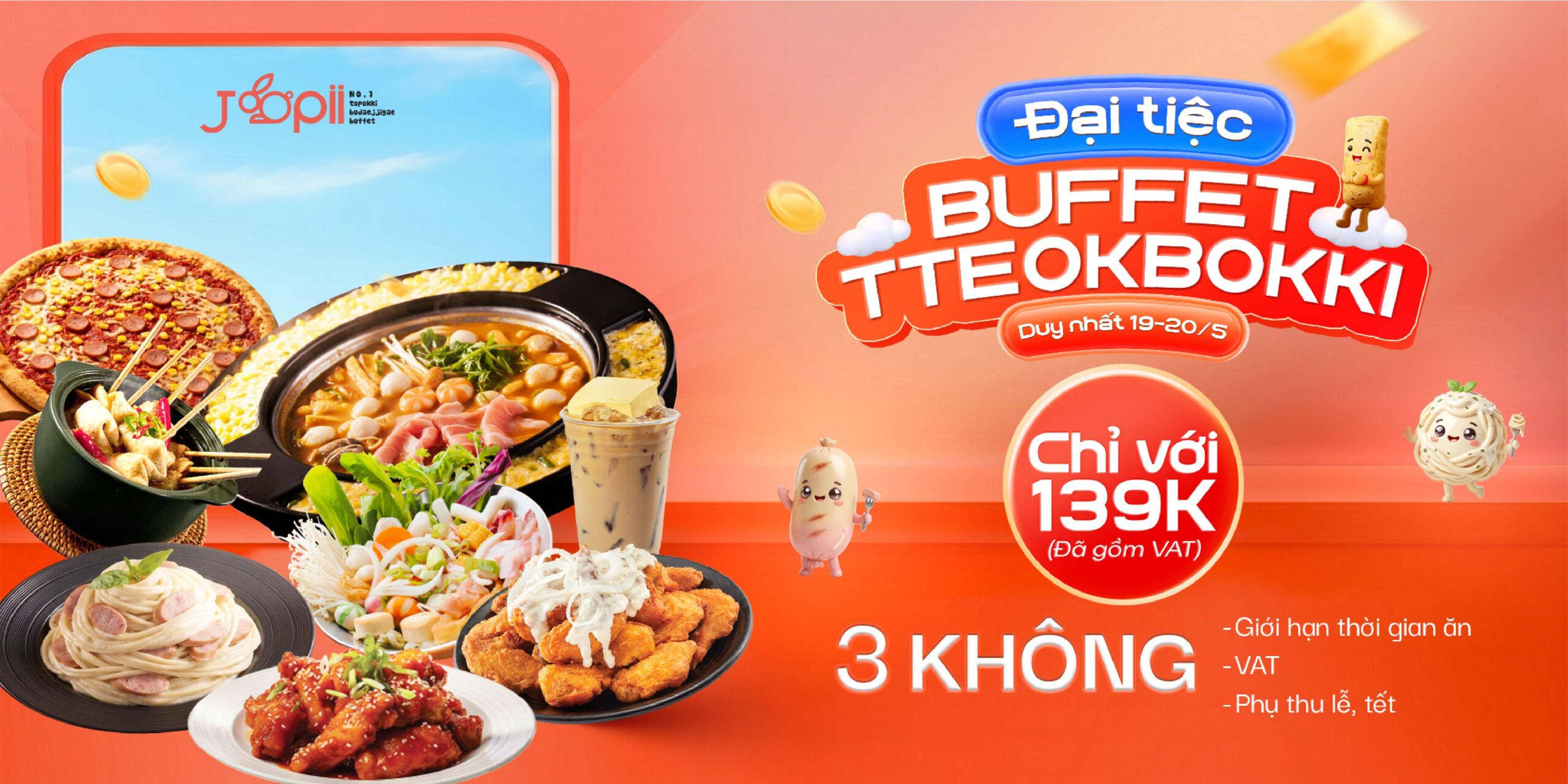 TƯNG BỪNG KHAI TRƯƠNG JOOPII TASCO MALL – ƯU ĐÃI 139K CHỈ TRONG 2 NGÀY